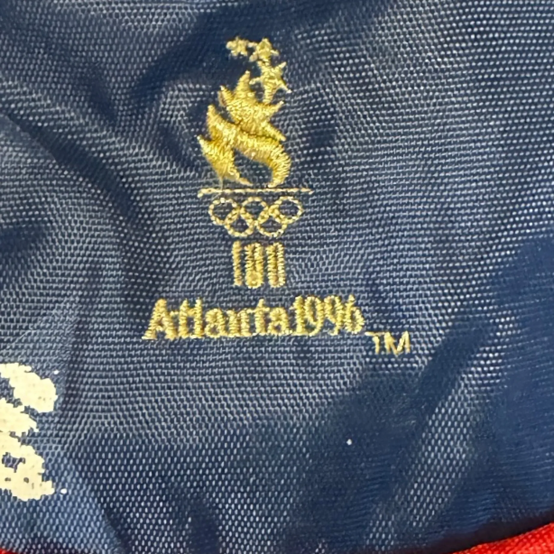 Vintage Olympic Games Collection Atlanta 1996 Navy‎ Waist Bag as is Blue - Image 2