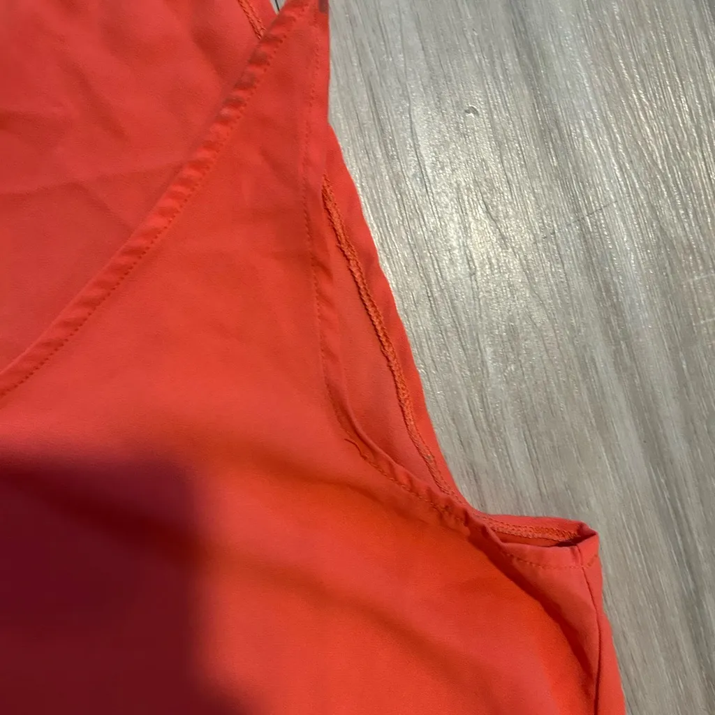 Peach Sleeveless Blouse | Neck Tank Style | Size S - Image 4