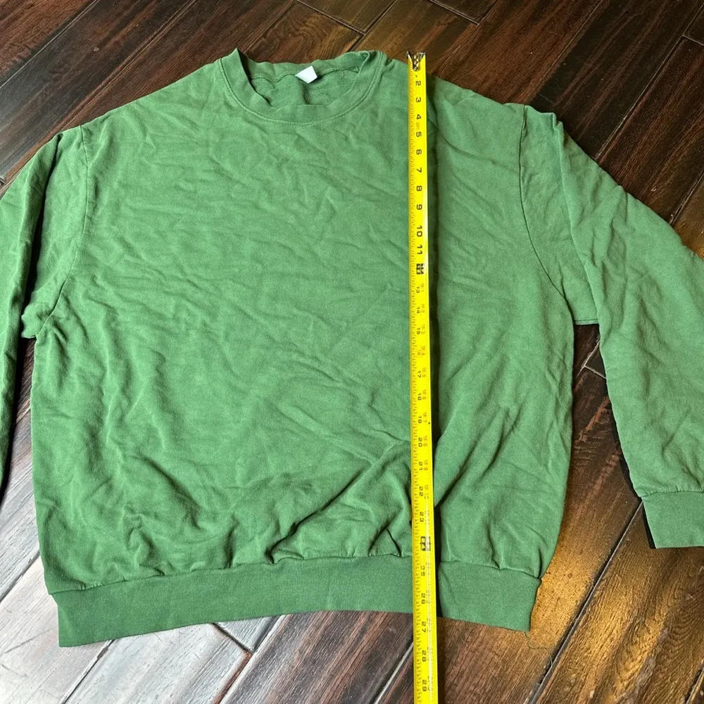 Crew neck, long sleeve, Terry cotton sweater Los Angeles Apparel unisex summer - Image 2