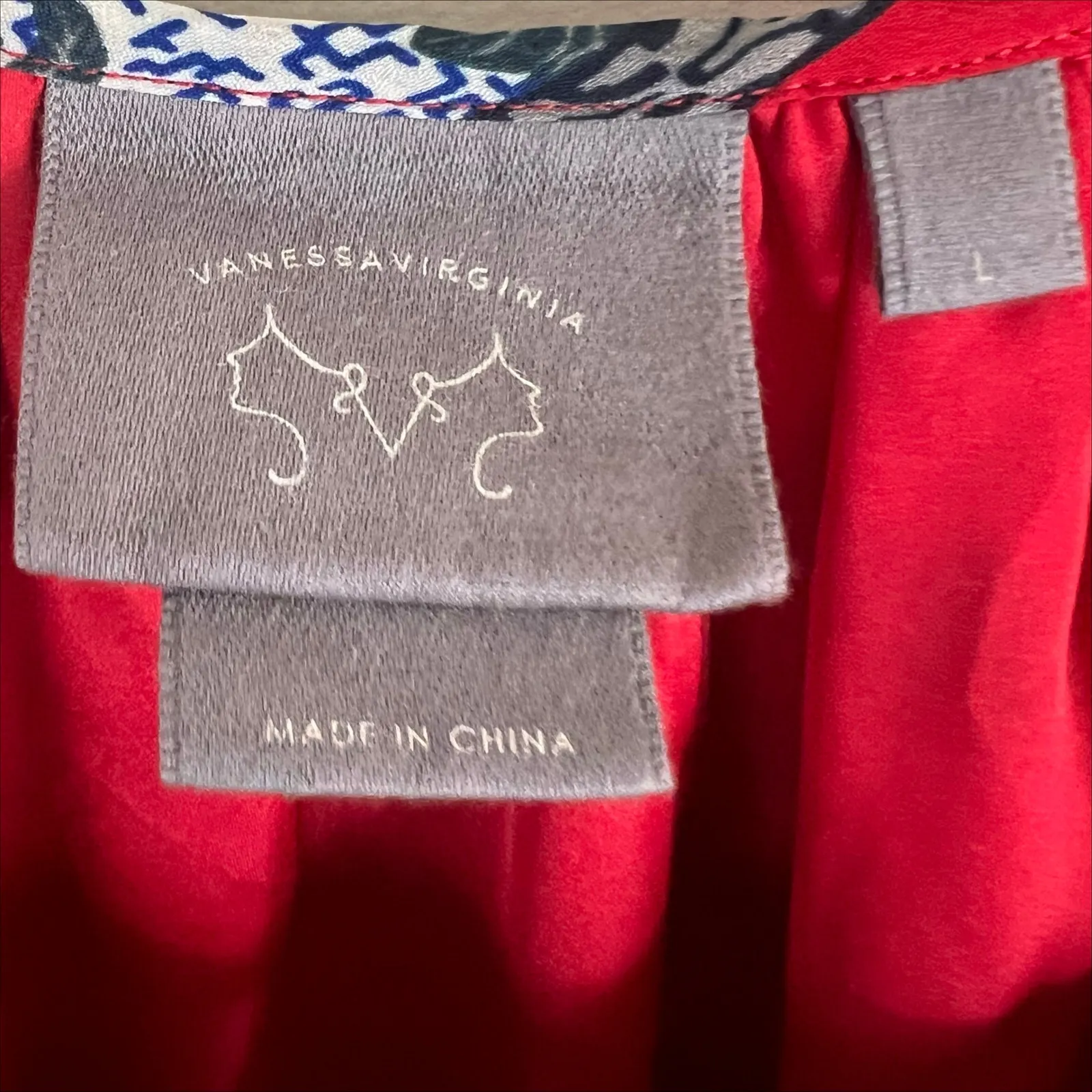 Anthropologie Vanessa Virginia Persian Rose Patchwork Tassel Dress Size Large - Image 6