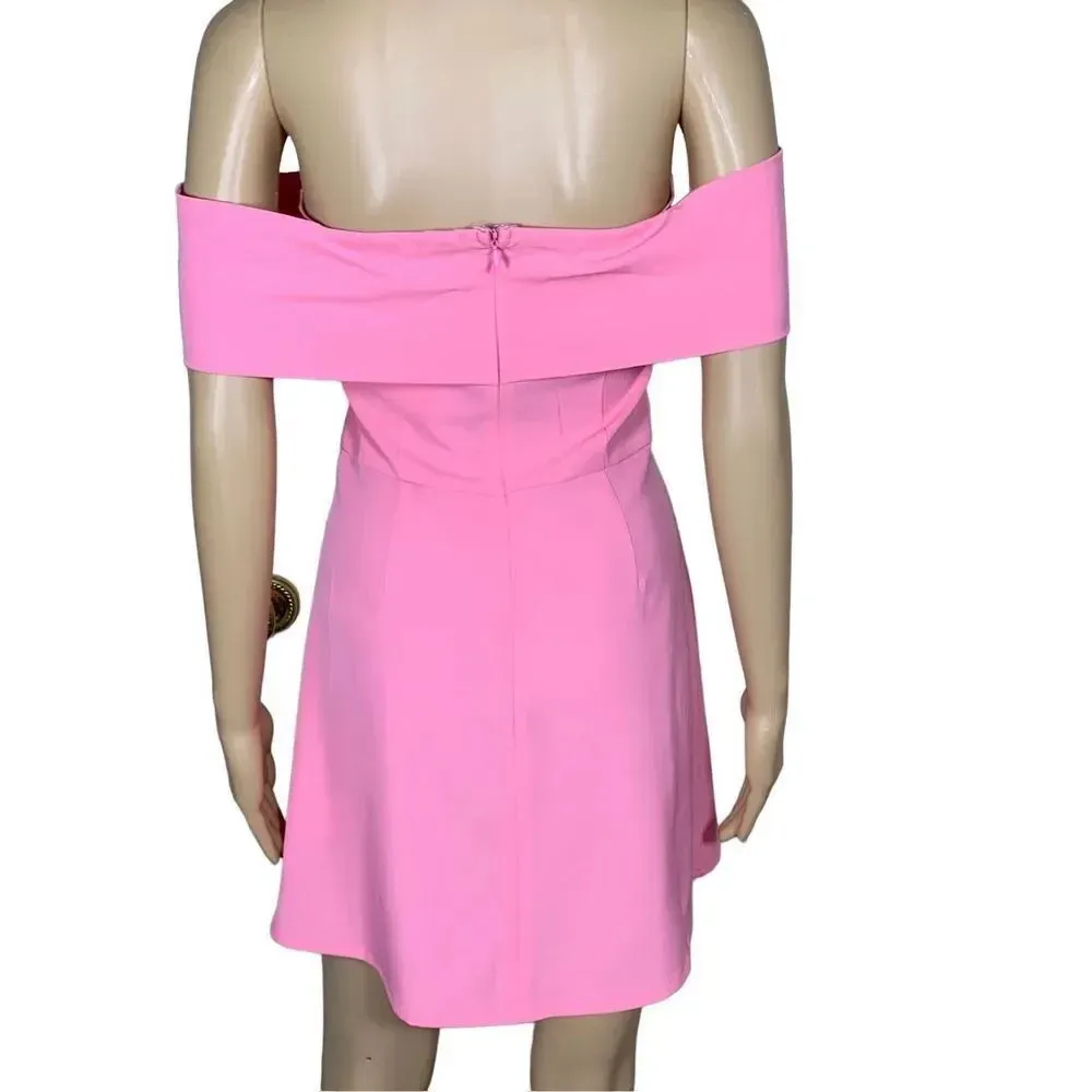 By the way - revolve - Aubrey off the shoulder dress - bubblegum pink - … - Image 4