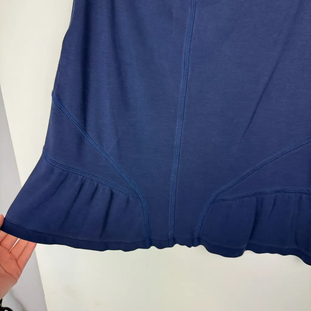 Love Moschino Jersey Knit Skirt Sz 6 Navy Blue - Image 5