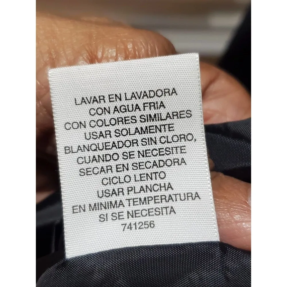 Vintage Liz Baker Black Polyester V-Neck Short Sleeve Knee Length Dress Size 20W - Image 11