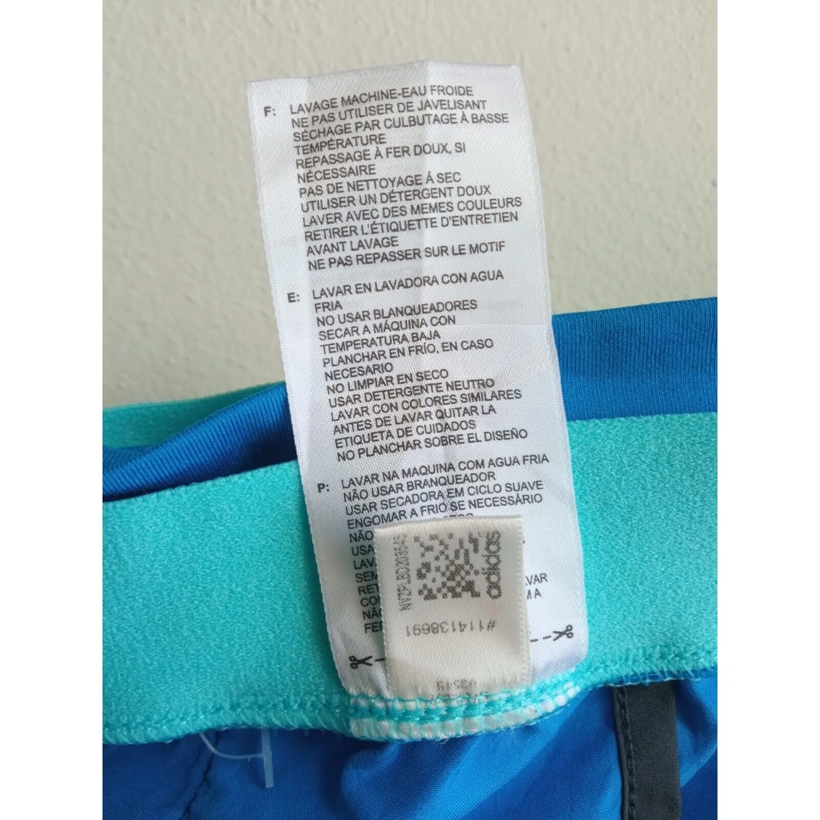 Adidas Workout Shorts Women's Blue Climalite Athletic Running Gym Size Medium - Image 4