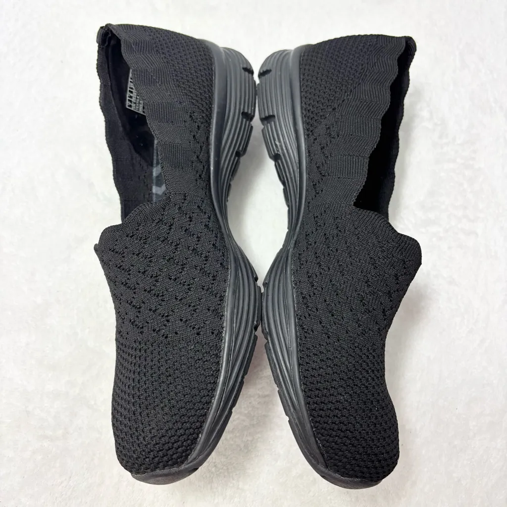 Skechers Seager Stat Black Slip On Loafer Comfort Shoes Women’s US 7 Memory Foam - Image 6