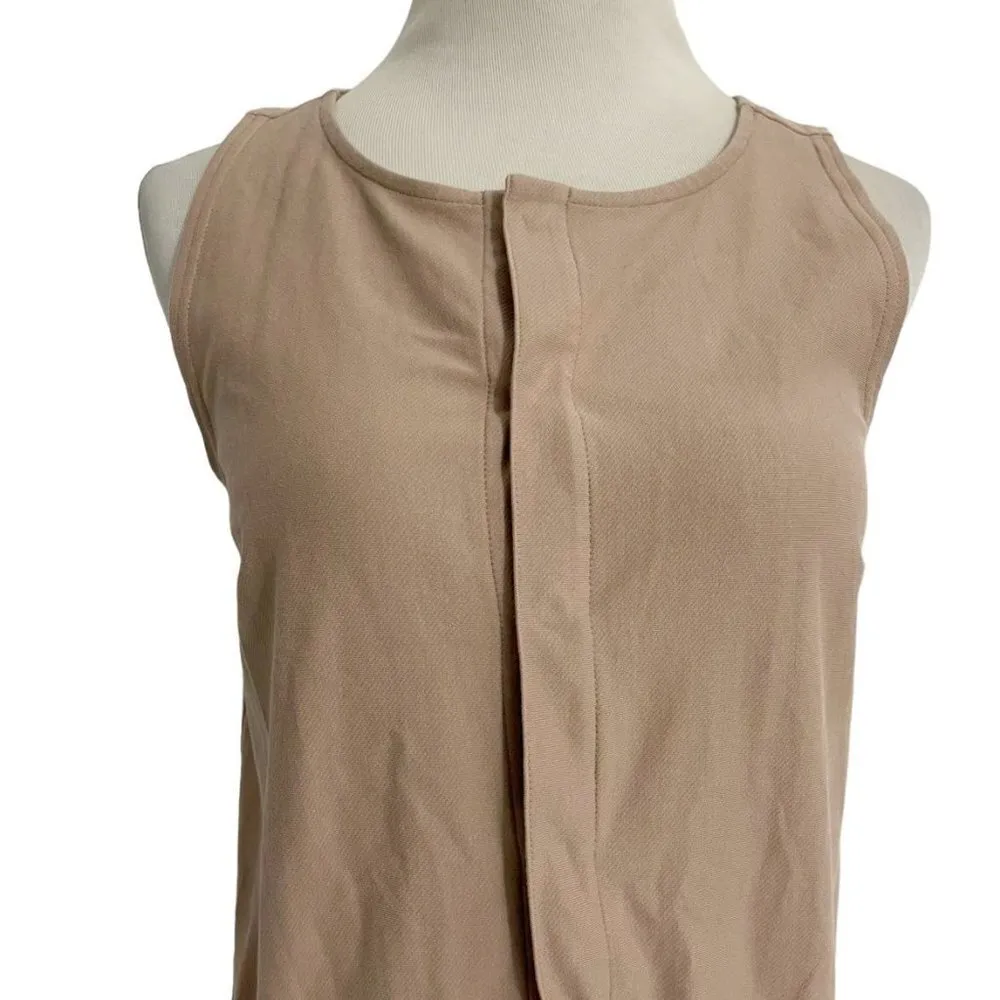 Athleta  Size XS Romper Sleeveless Beige Shorts - Image 2