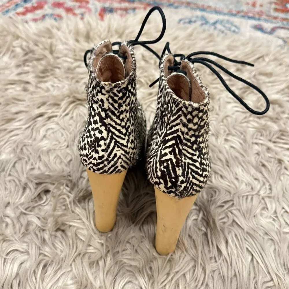 Jeffrey Campbell Lita Platform Fur Booties size 5.5 - Image 5