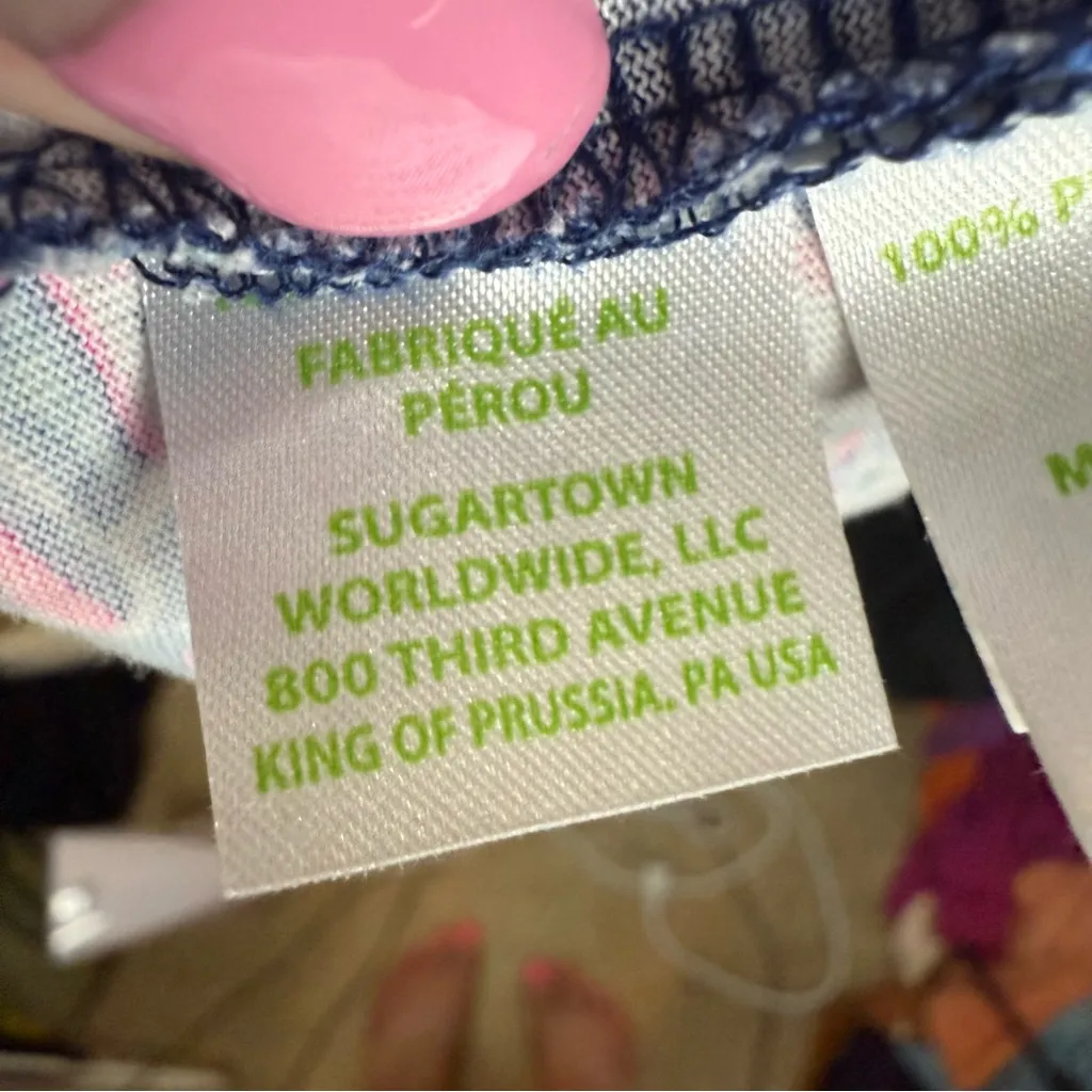 Lilly Pulitzer Luella Tropical Resortwear Dress in Deep Sea Navy Shells Bells M‎ - Image 7