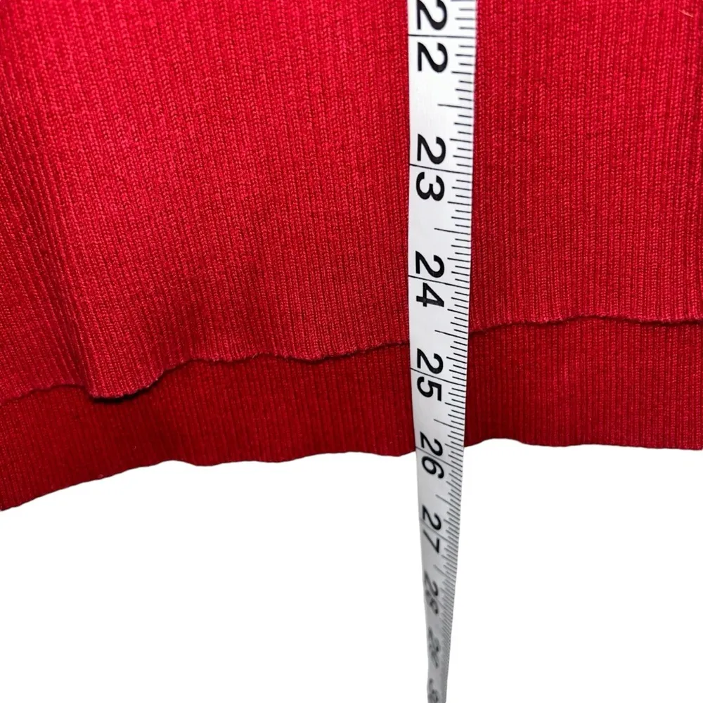 Vintage Red Ralph Lauren Design Long Sleeve Sweater 1967 Logo Women’s Large Top! - Image 5