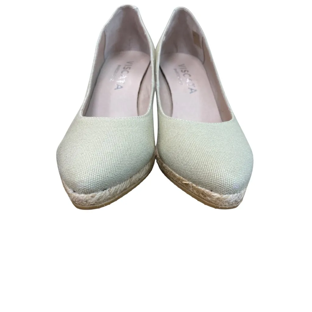 Viscata Barcelona Green Espadrille Wedge Shoes heels Size 39/8 SKU 9242 - Image 10