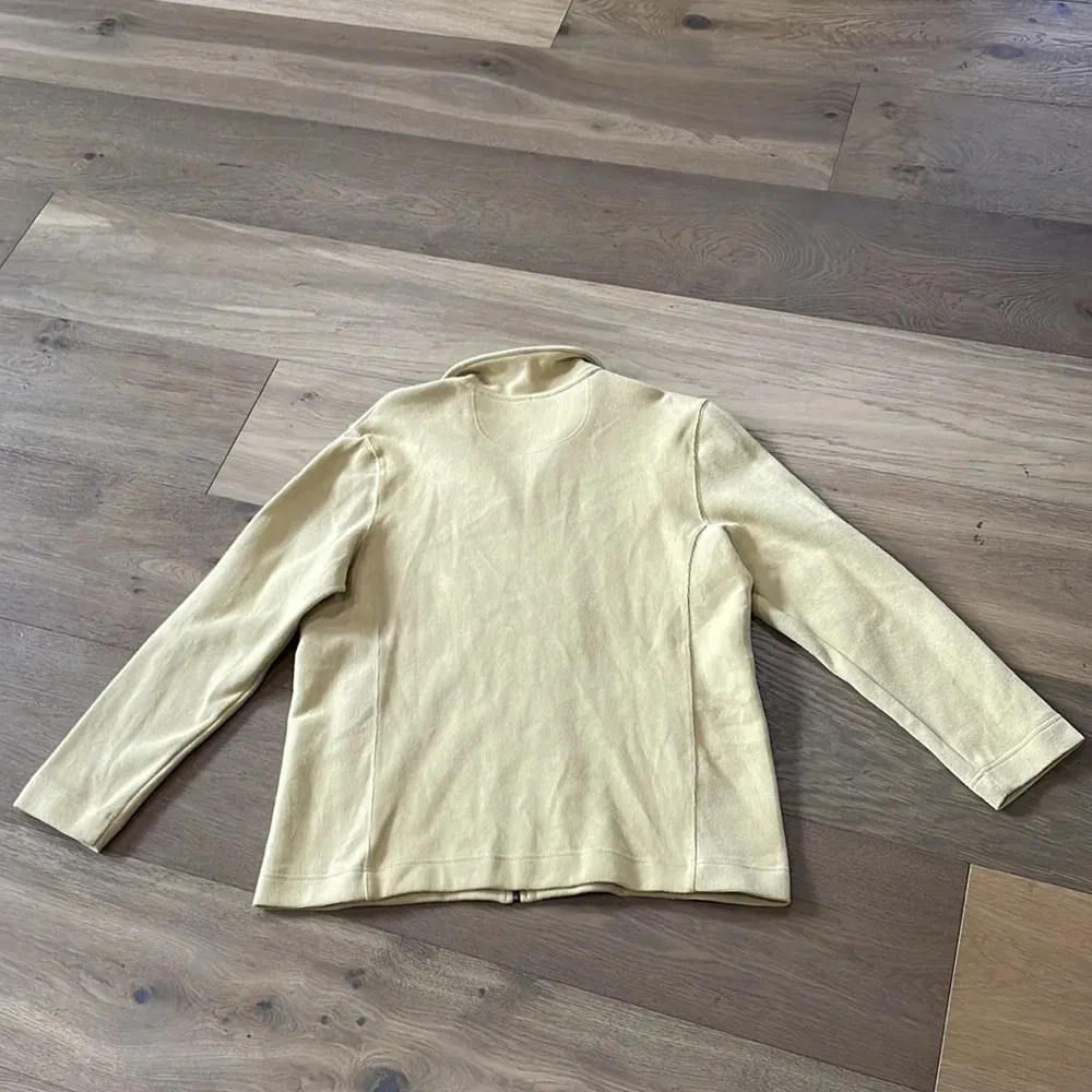 Vintage Disney 1955 Mickey Badge Embroidered Zip Up Beige Jacket Size XL - Image 5