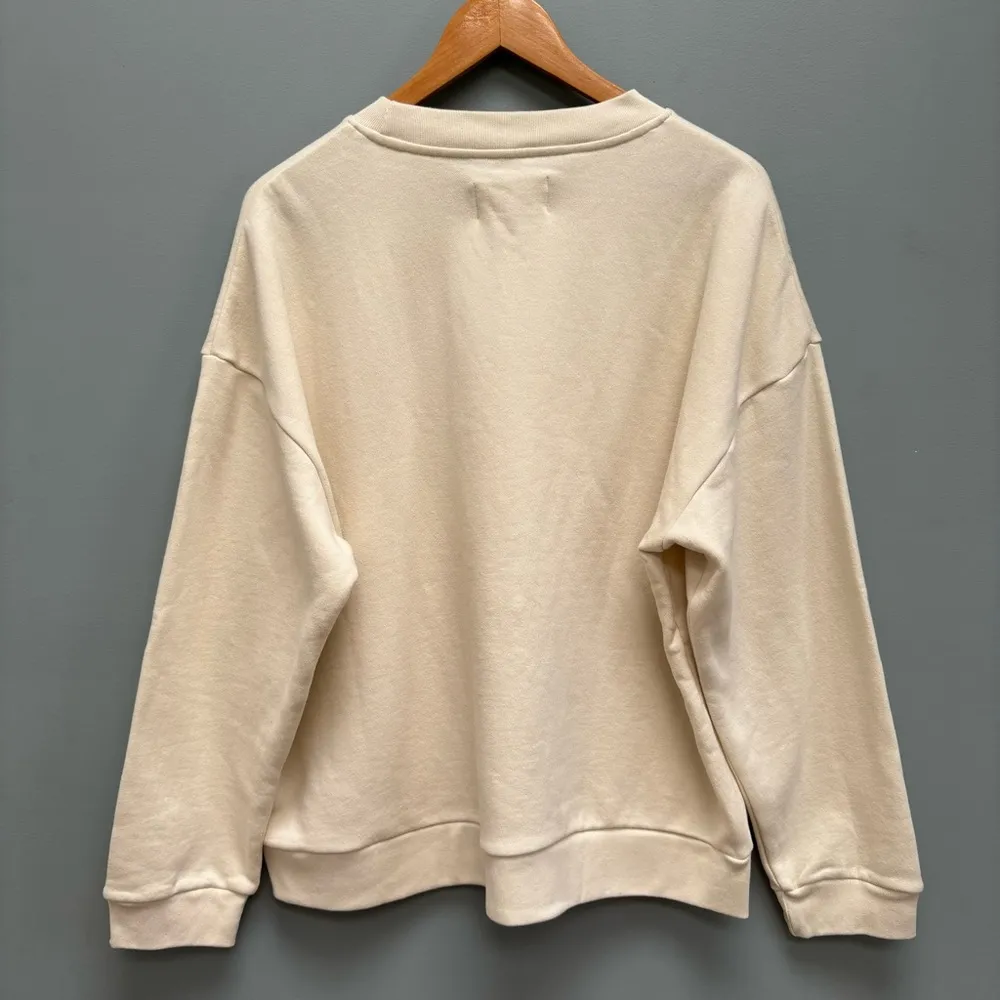 ROLLA'S X SOFIA RICHIE Editorial Slouch Sweatshirt in Salt XL - Image 6