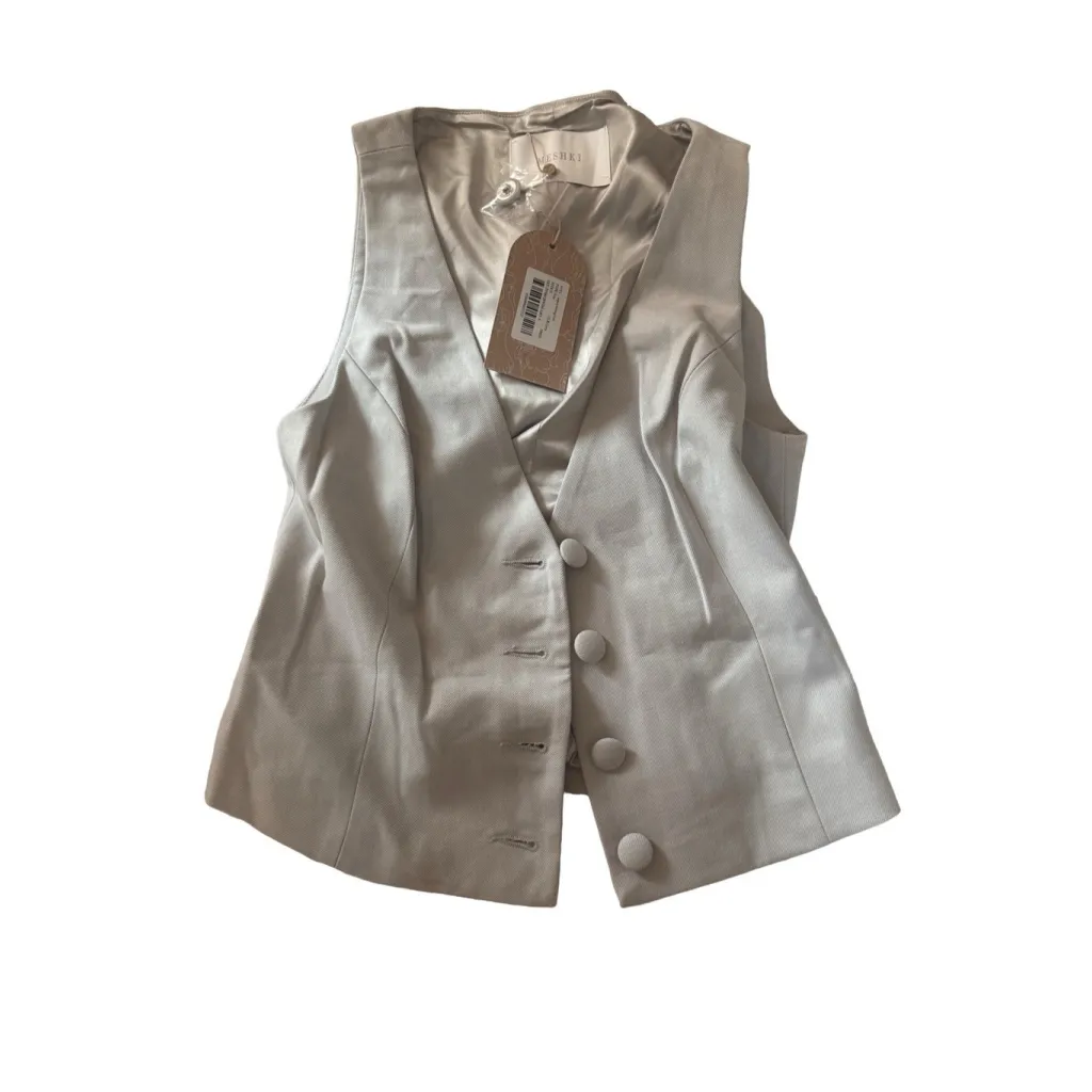 Meshki Aspen Suiting Vest Small NWT Gray - Image 4