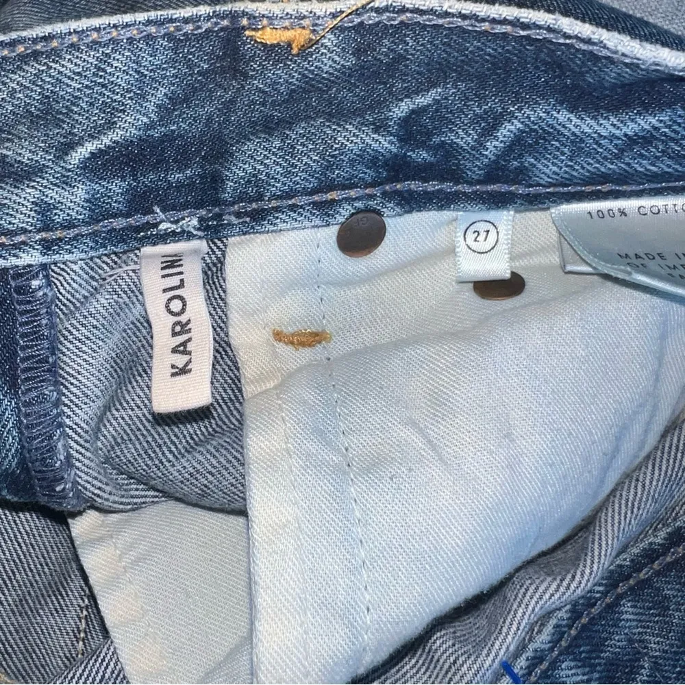 Karolina Distressed High Waisted Ankle Jeans, 27 - Image 10