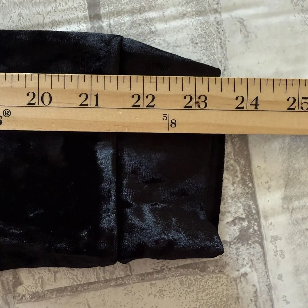 NWT Fabletics Black Crushed Velour Zip Up Hoodie Sweatshirt Sz 3X - Image 6