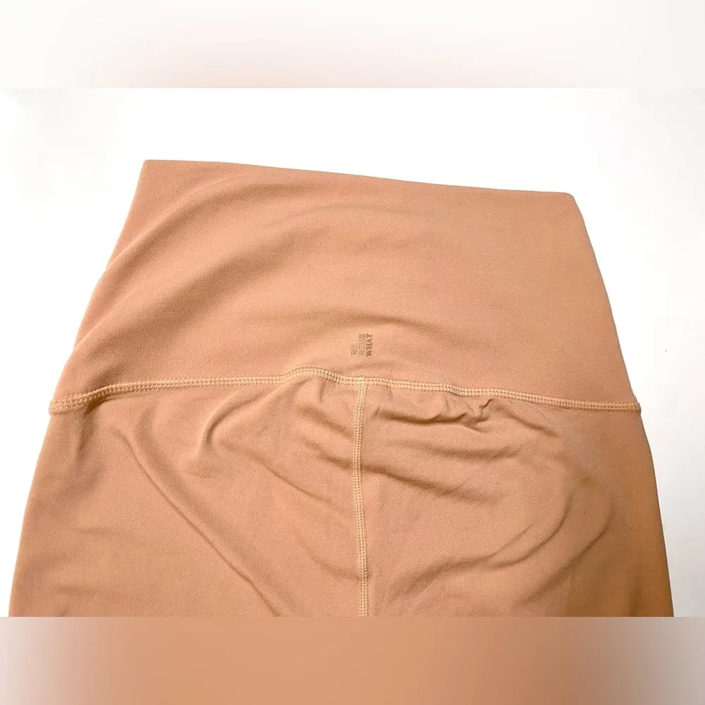 WeWoreWhat high waist lace-up peach/tan leggings size/S - Image 10