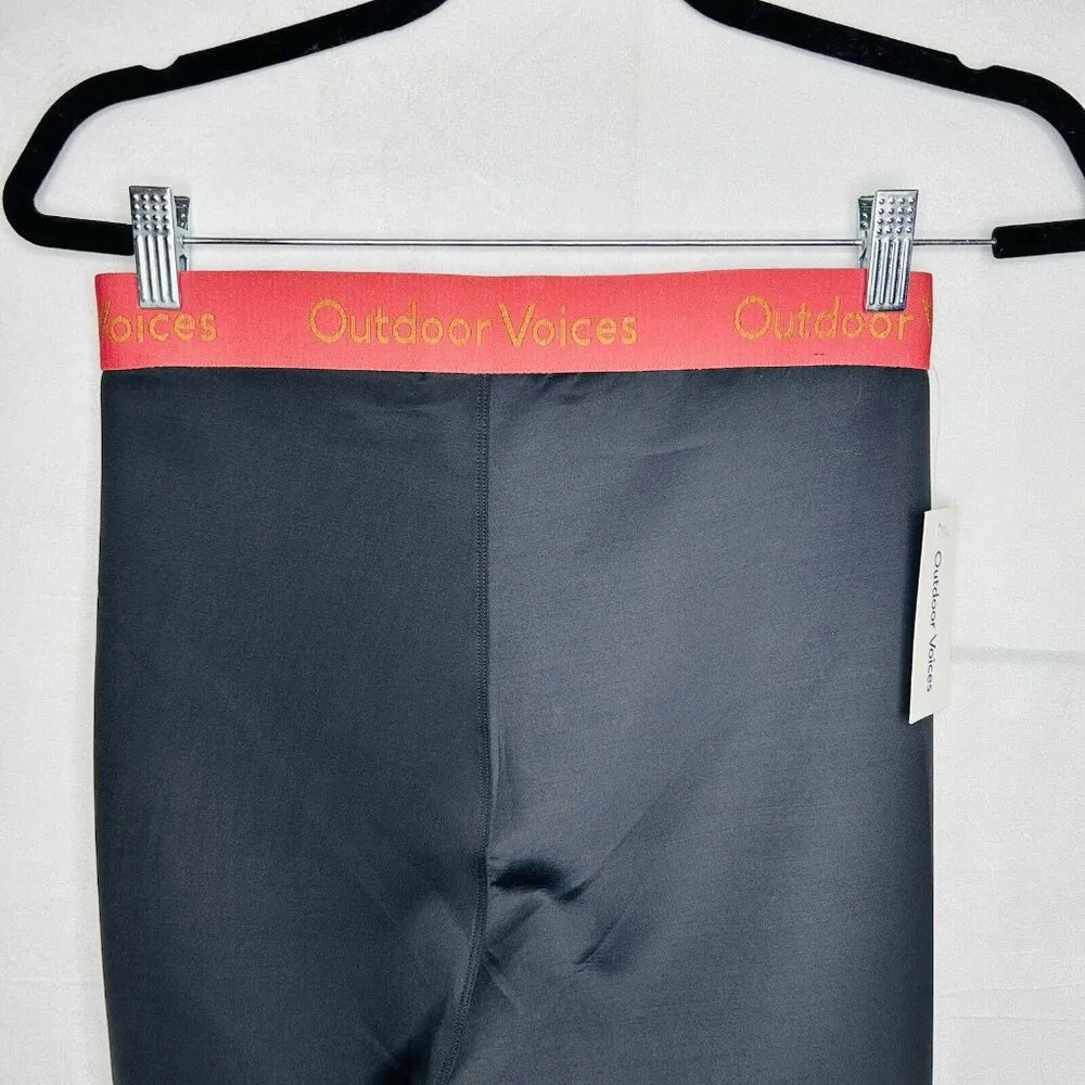 Outdoor Voices Legging Sz M Black Desert Rose Smooth 7/8 RN101116 NWT Yoga Gym - Image 5