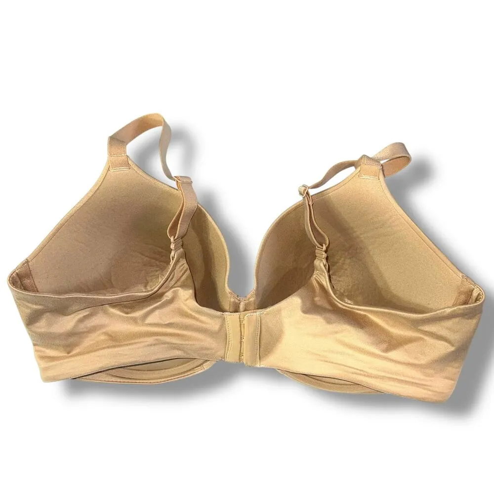 Auden Womens Superstar Full Coverage T Shirt Bra Convertible Straps Nude 40DD Tan Size undefined - Image 2