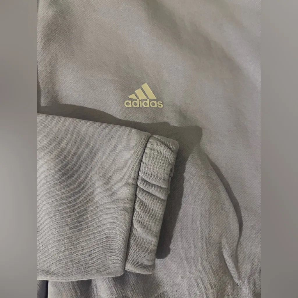 ADIDAS ESSENTIALS 3 STRIPES LAVENDER WHITE CREW CROP SWEATSUIT S Purple - Image 12