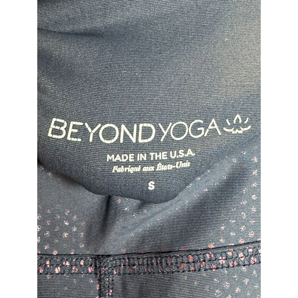 Beyond Yoga Women's Size S Blue High Waisted Compression Leggings Yoga EUC - Image 3