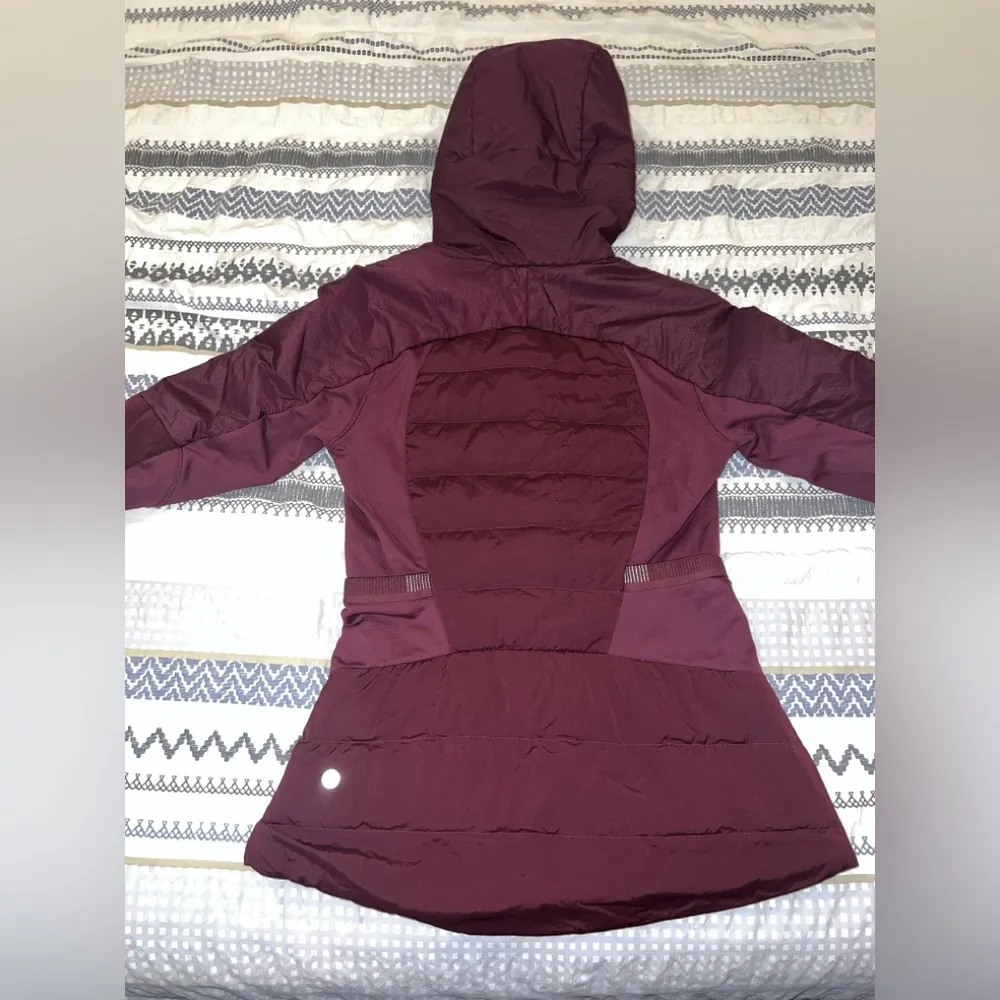 Lululemon LIKE NEW  down for it all jacket. Dark adobe size 6 - Image 5