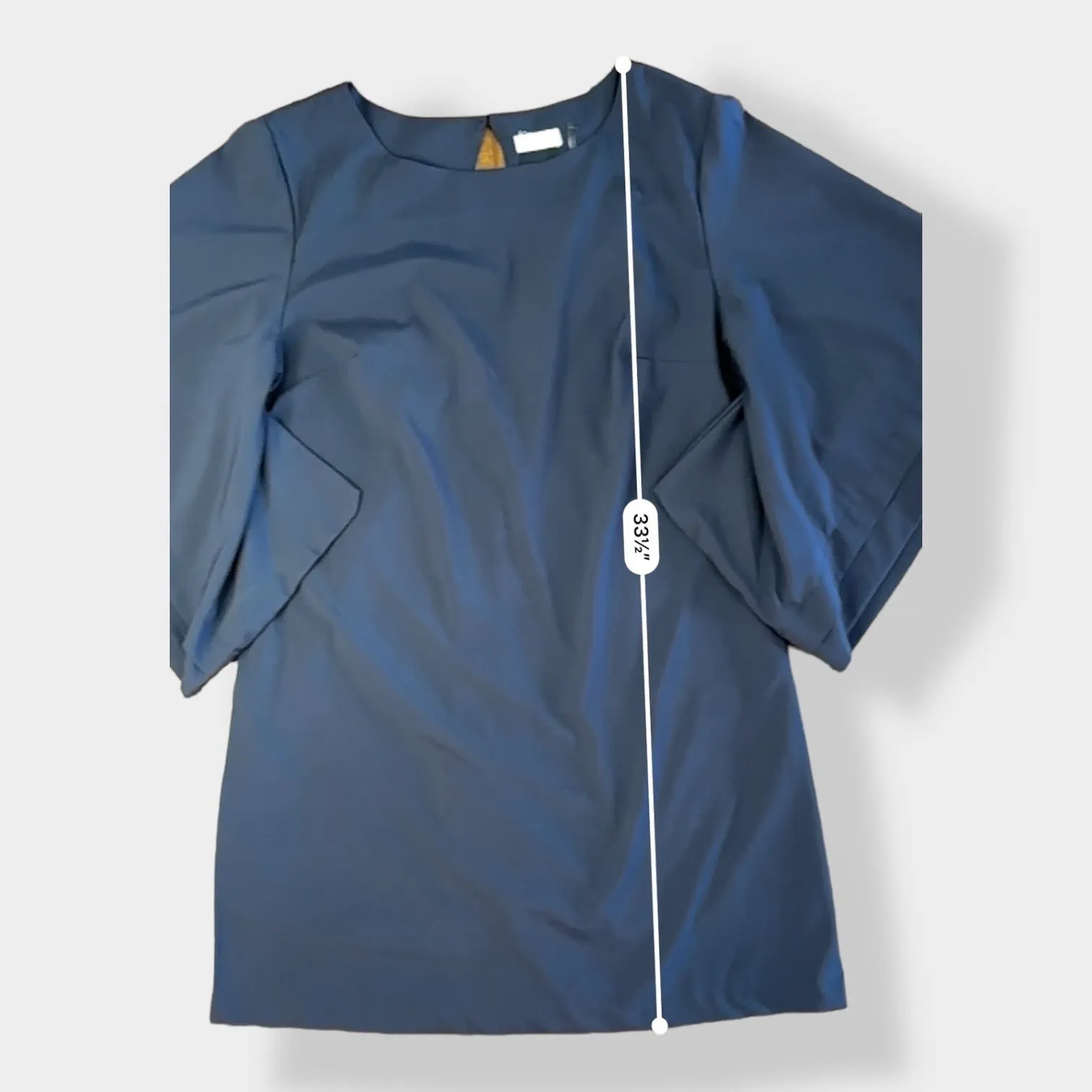 BLVD the‎ Label Shift Dress Flutter Sleeves Size L Black Size L - Image 3