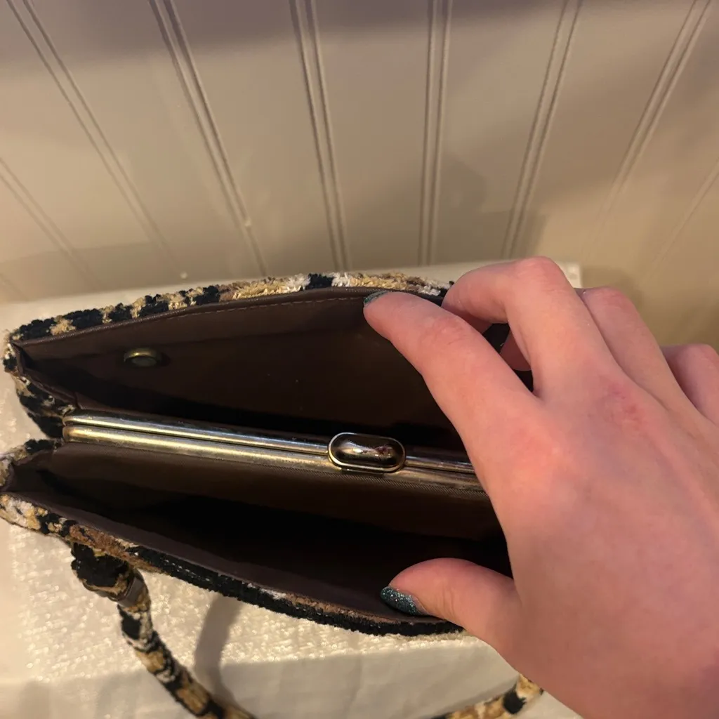 Vintage Carpet Bag Brown - Image 3