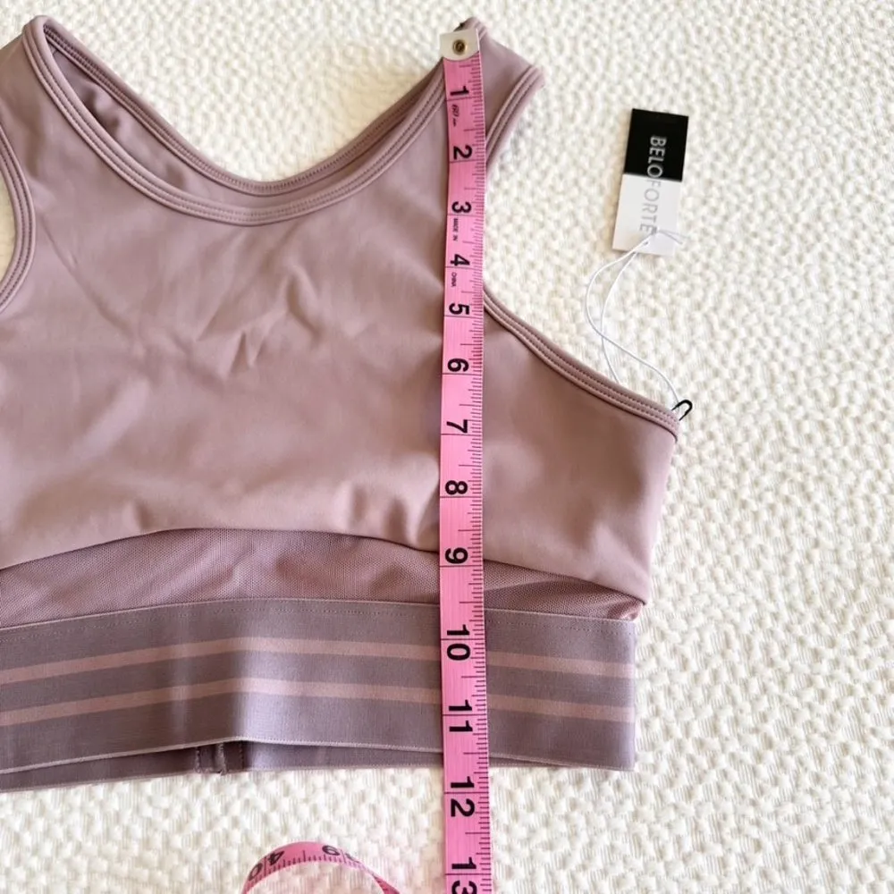 Revolve Beloforte  Coco Bra and Jett Leggings Athleisure Outfit Dusty Rose Sz S - Image 9