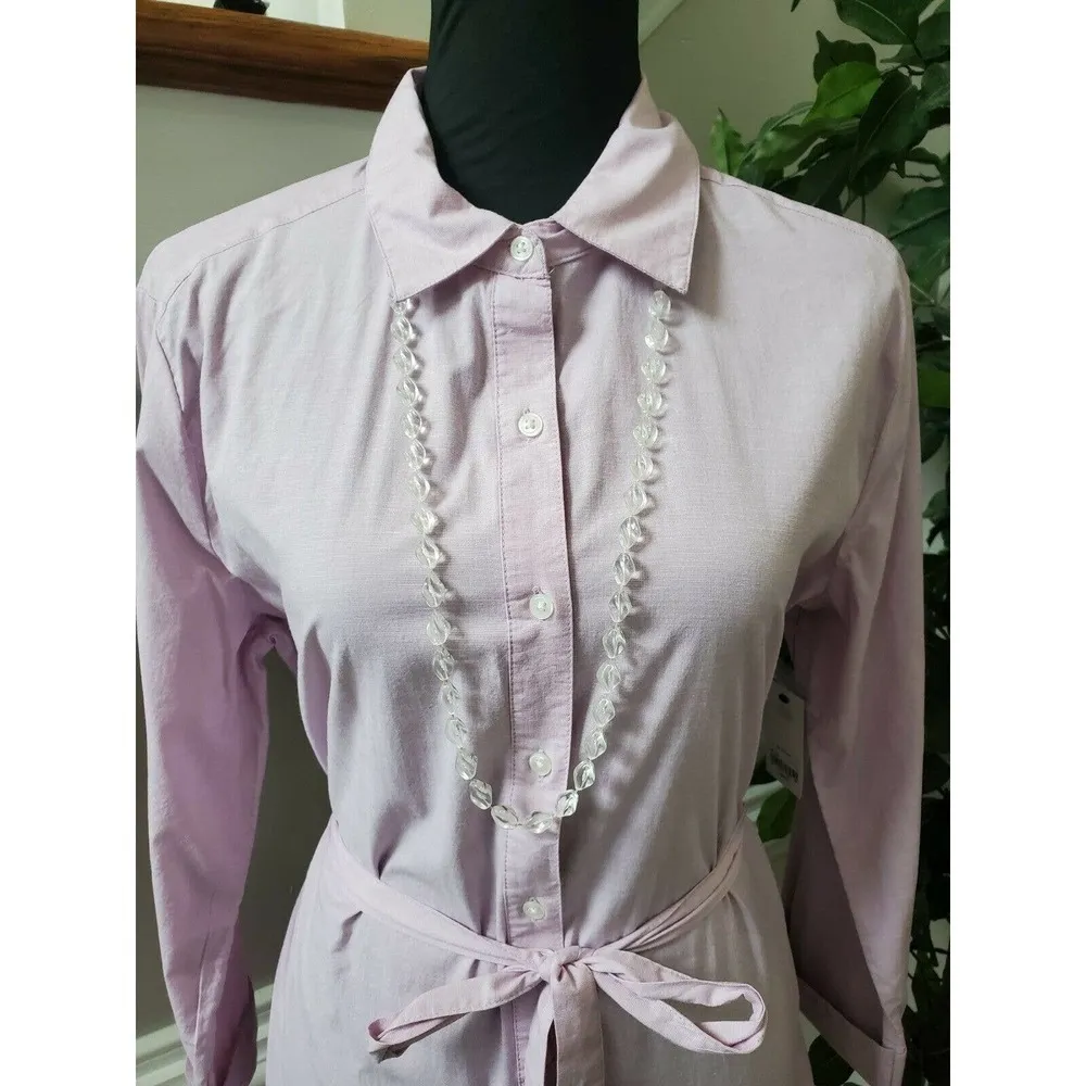 City Streets Collared Buttons Knee Length Dress - Image 2