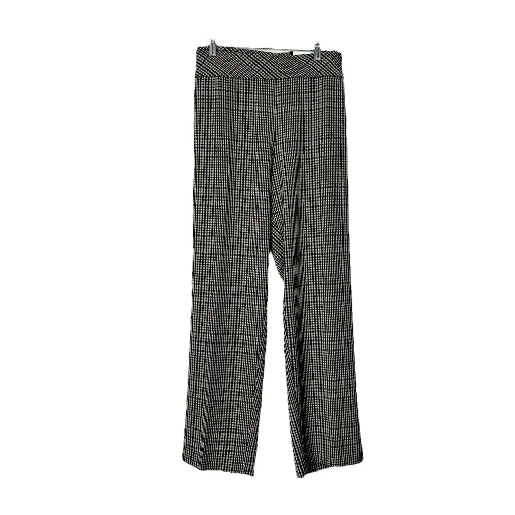 Roz & Ali Pants Pull On Slim Fit Straight Leg Brown Cream Plaid Women’s Size 22W - Image 12