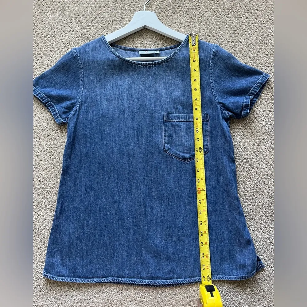 ag Adriano Goldschmied Megan Pocket Tee Shirt Blue Size XS - Image 5