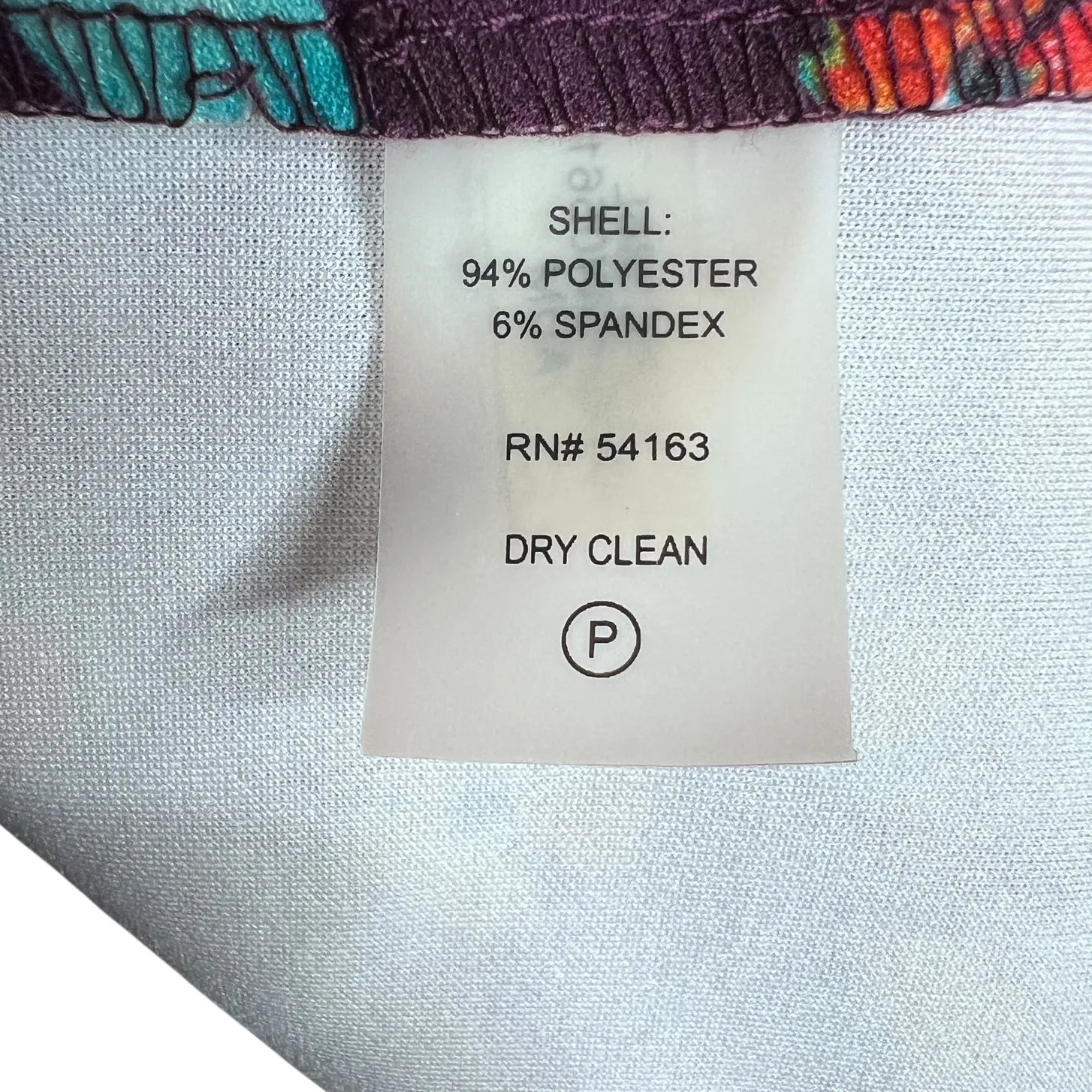 Calvin Klein Floral Sheath Dress Purple Size 6 Bell Sleeve Above The Knee Fitted - Image 8