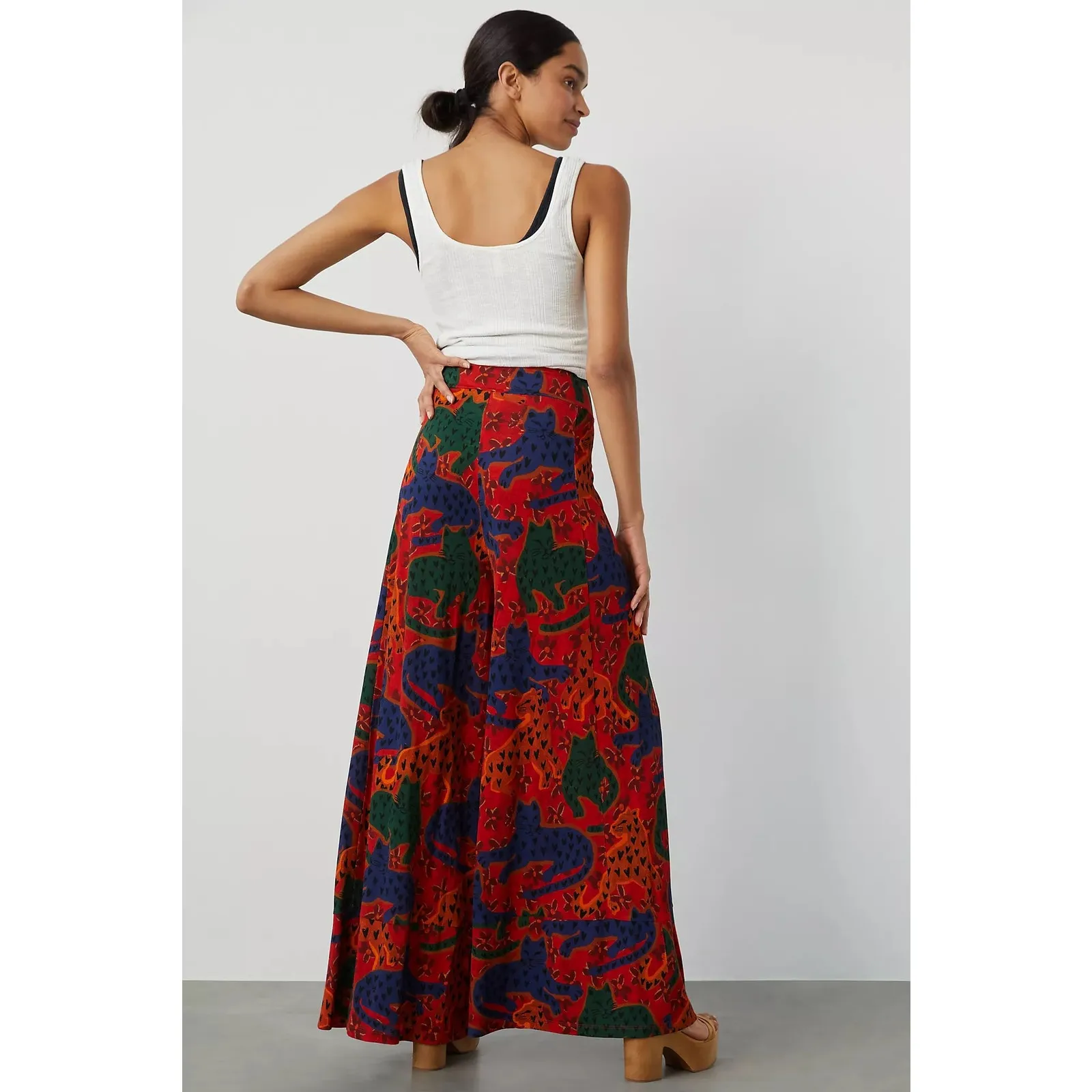 Farm Rio Wide Leg Tiger Pants - Image 4