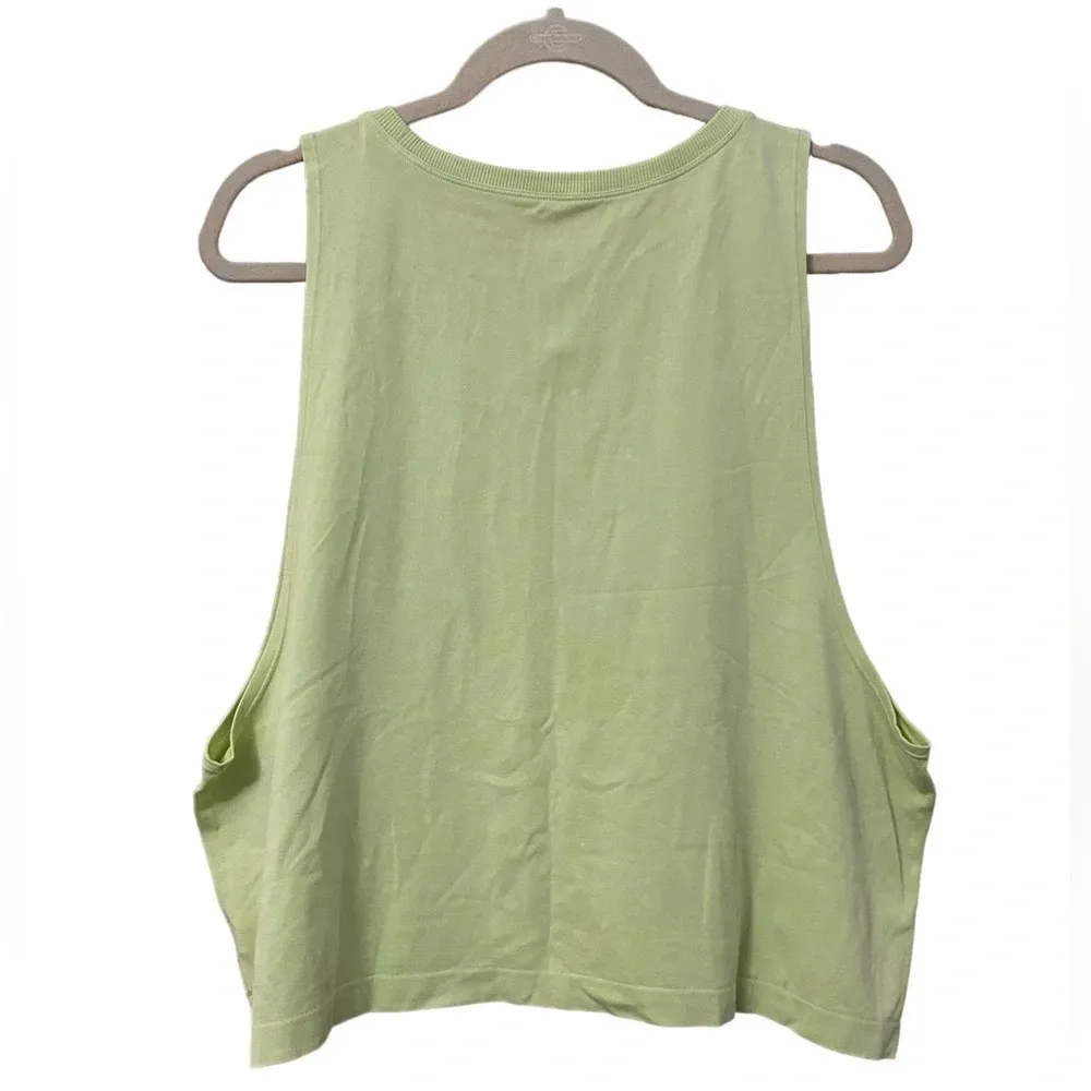 AERIE LIME GREEN MUSCLE TANK - Image 2