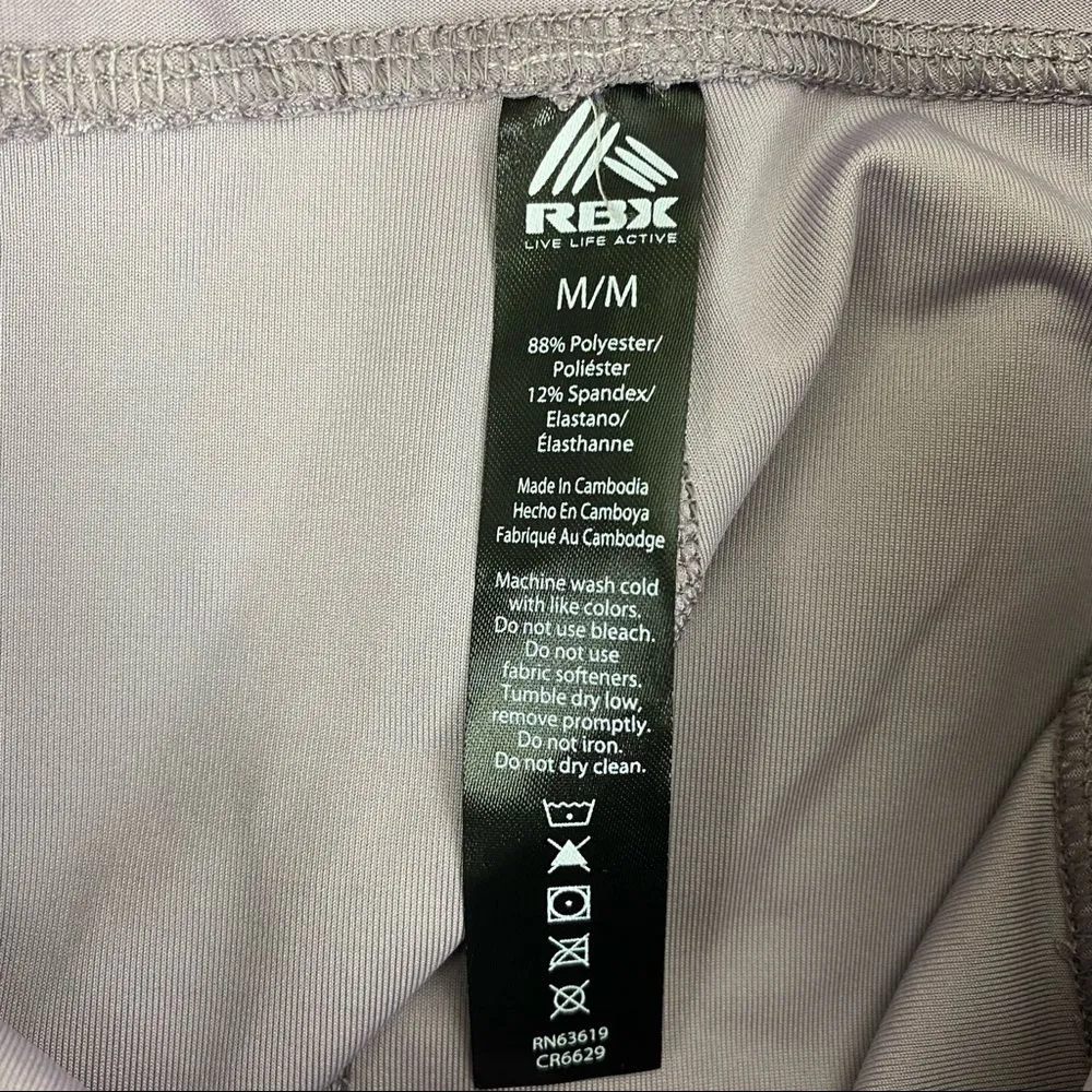 RBX Lavender Color Block 7/8 Ankle Sport Athletic Leggings Pants M NEW Purple Size M - Image 5