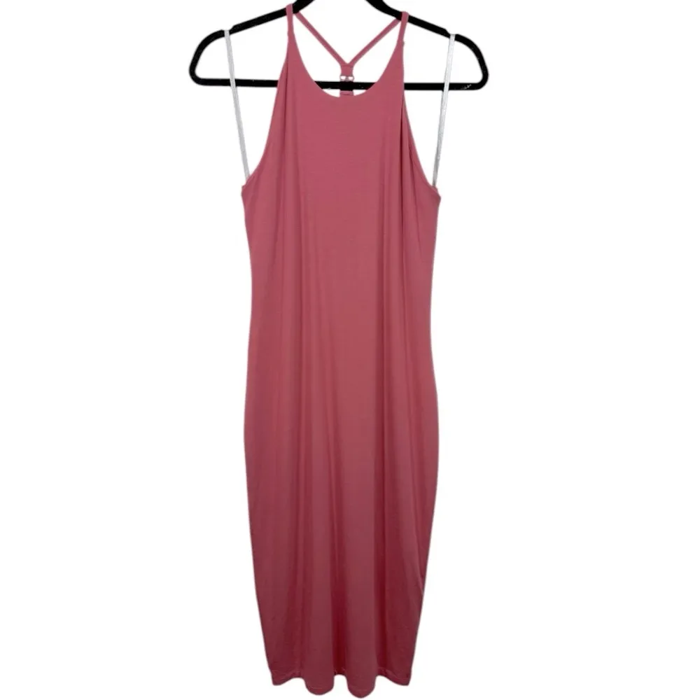 NWT‎ Athleta Mariposa Midi Dress Guava Rose Size SP Athletic Dress Activewear - Image 6