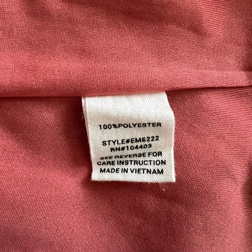 Women’s E&M pink polka dot ruffle cap sleeve flirty boho dress size M in EUC - Image 5