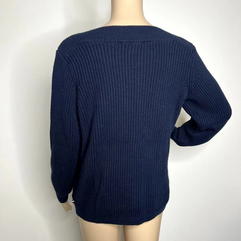 Tommy Hilfiger Blue Knit Sweater - Image 3
