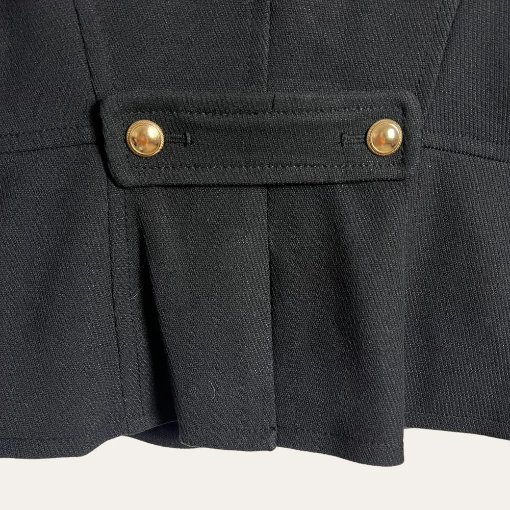 The Limited  Black Single Breasted Button Front Blazer Jacket Size S - Image 7