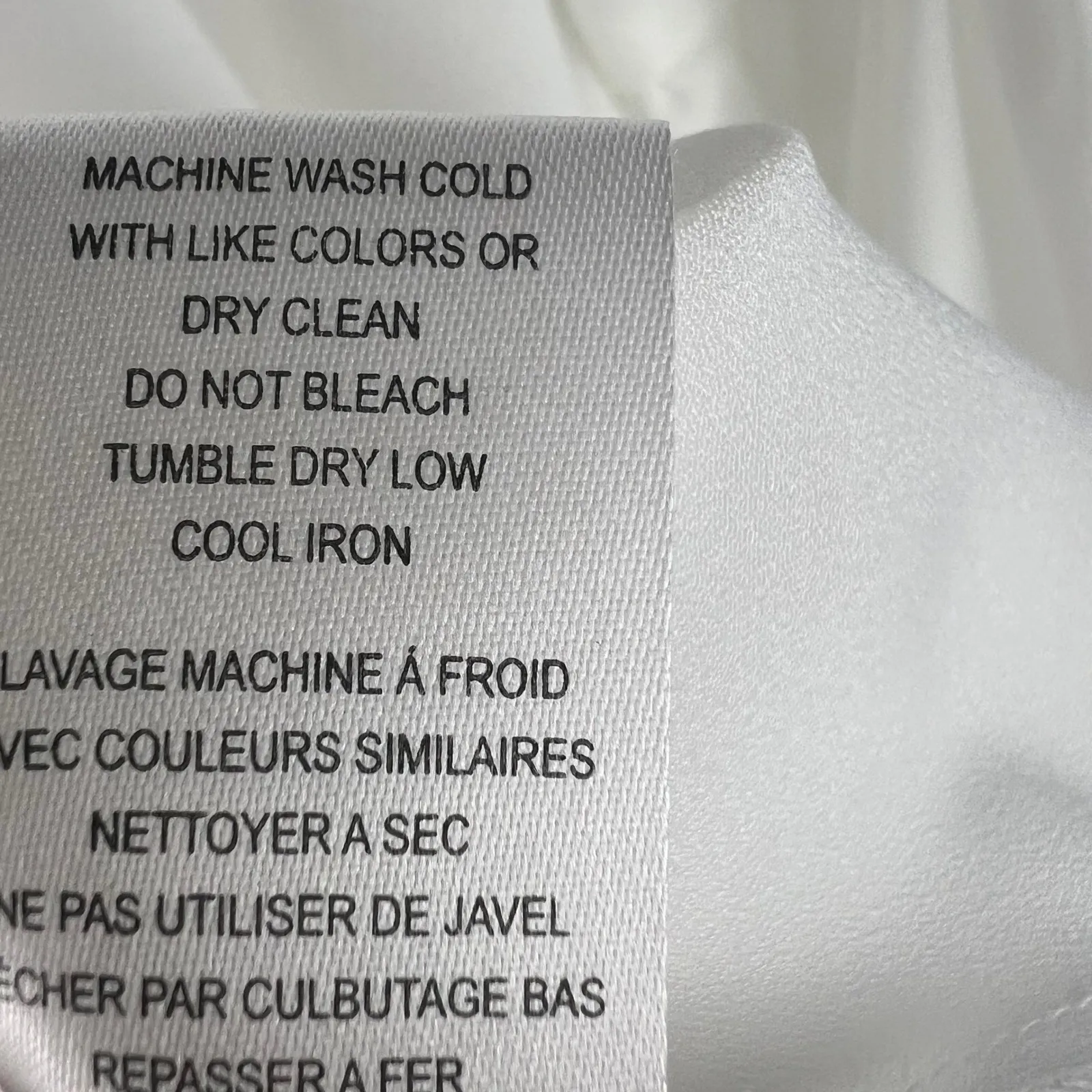 Haute Hippie White Blouse Billowy Statement Sleeves Silky Feel Size Large Flowy - Image 5