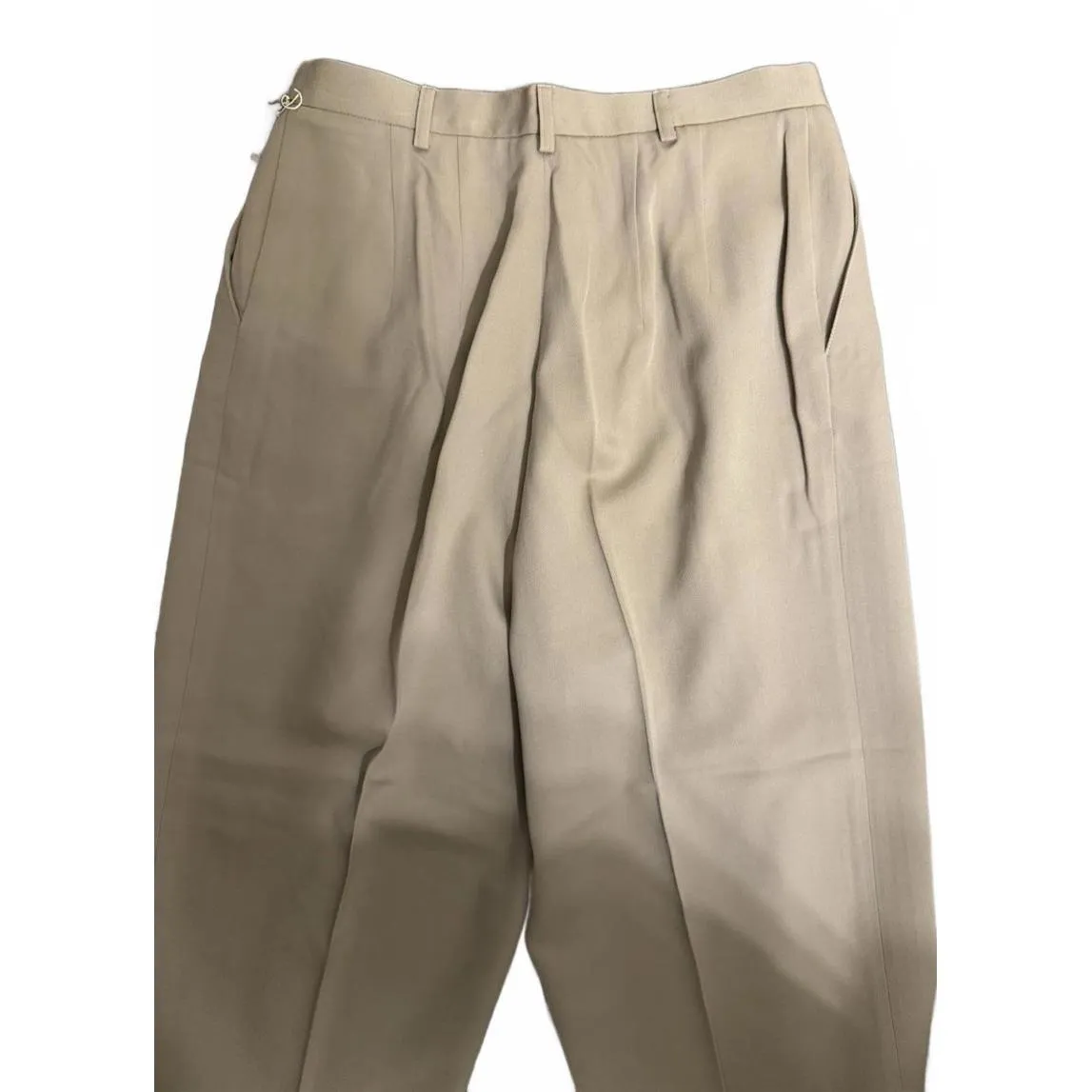 NEW Charter Club Women's Wool Dress Pants Size 12P Large Petite Tan Khaki Lined - Image 5