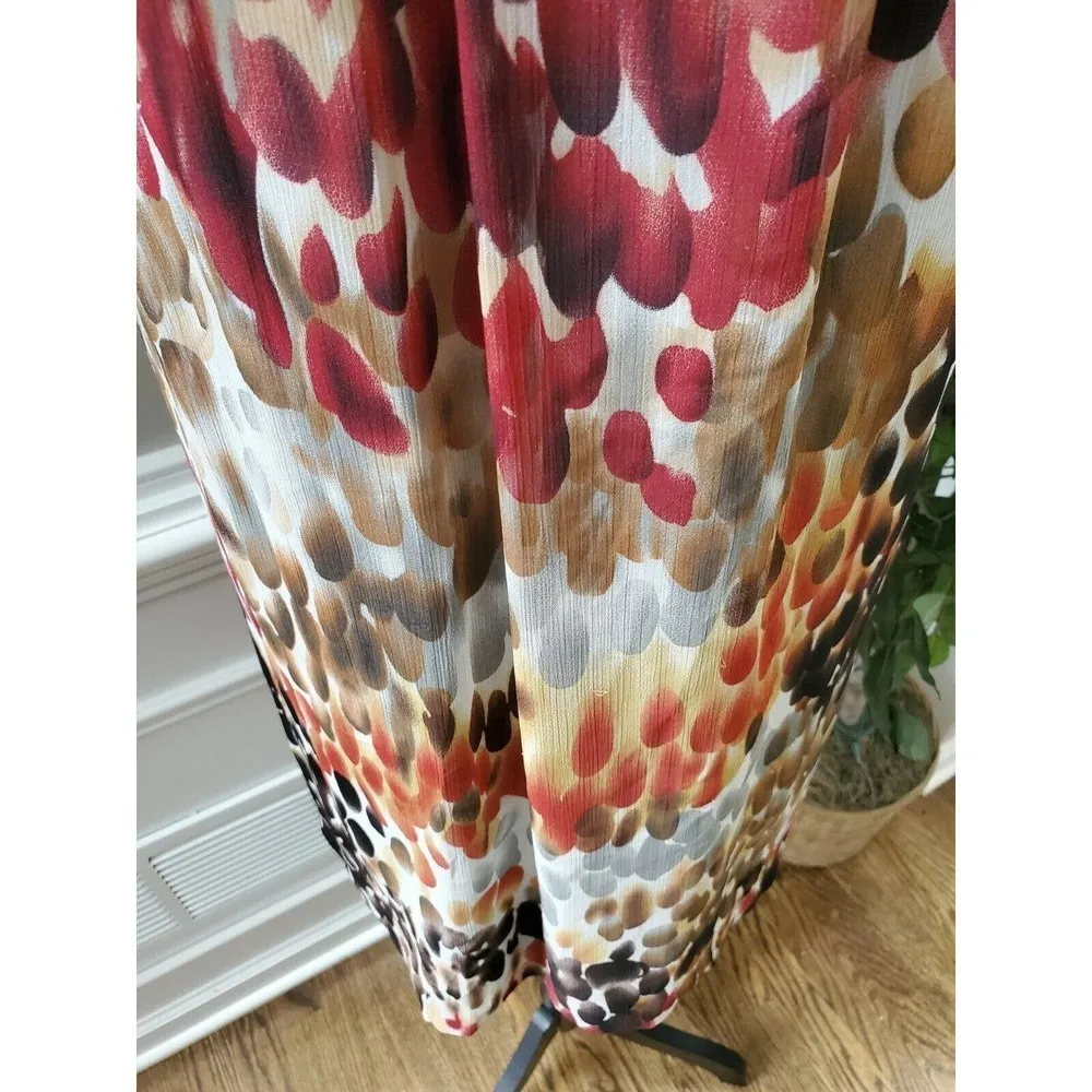 Madison Women's Multicolor Polyester Sleeveless Round Neck Knee Length Dress 12 - Image 3