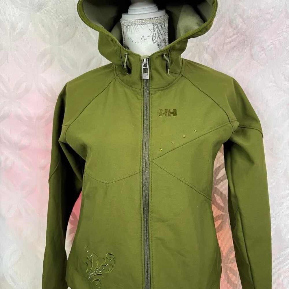 Helly Hansen Full Zip Green Soft Shell Jacket‎ Size Small - Image 12
