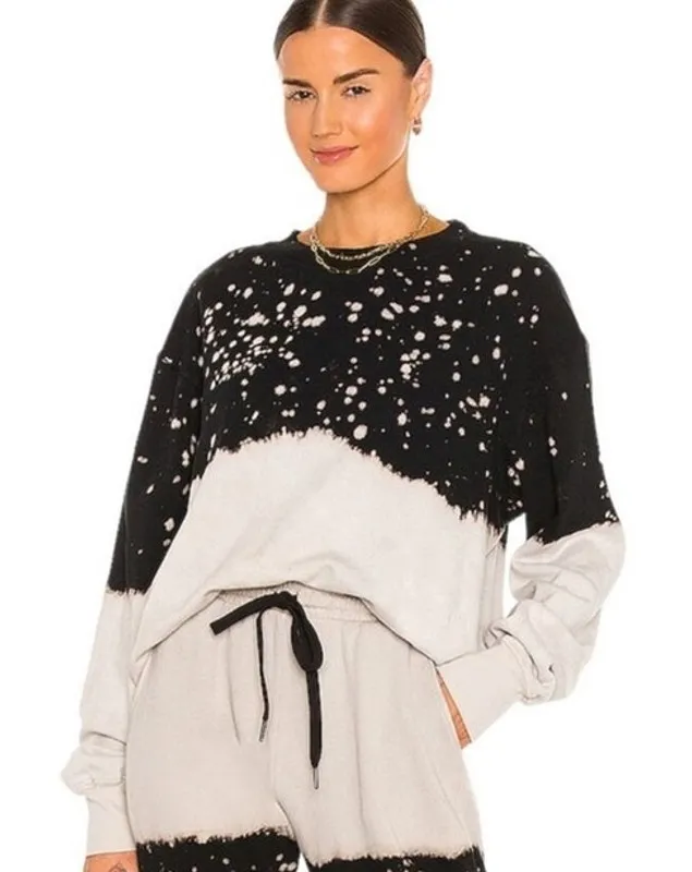 Strut this Mason Oversized Sweatshirt in Midnight Splatter Small NWT - Image 1