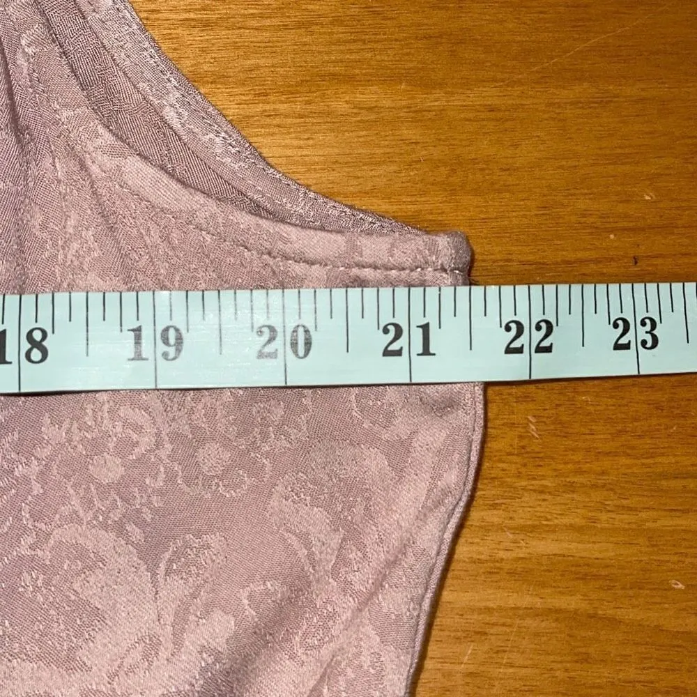 Torrid Womens Floral Jacquard‎ Sleeveless Fit & Flare Tunic Top Fawn 2X NWT - Image 7