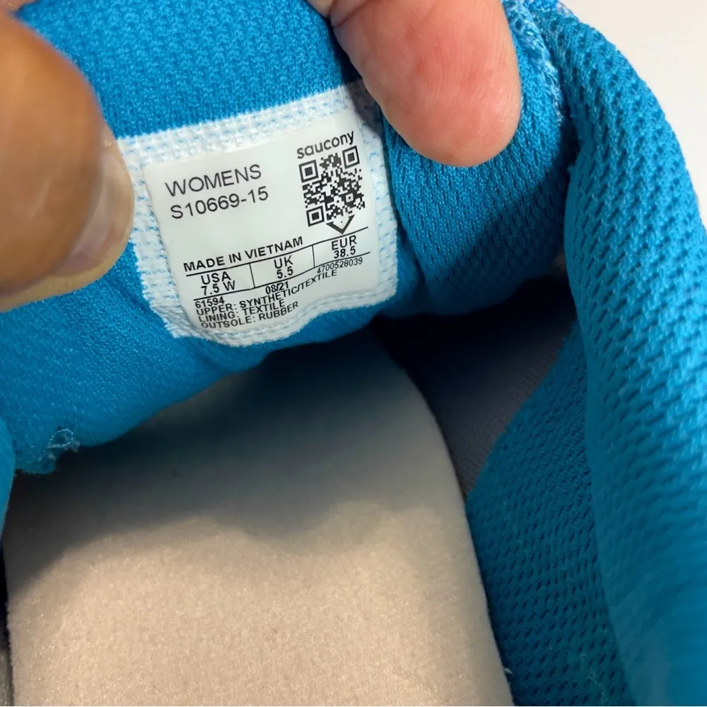 SAUCONY EXCURSION TR 15 TRAIL RUNNING SHOES SIZE 7.5W Women’s
Blue and Gray - Image 9