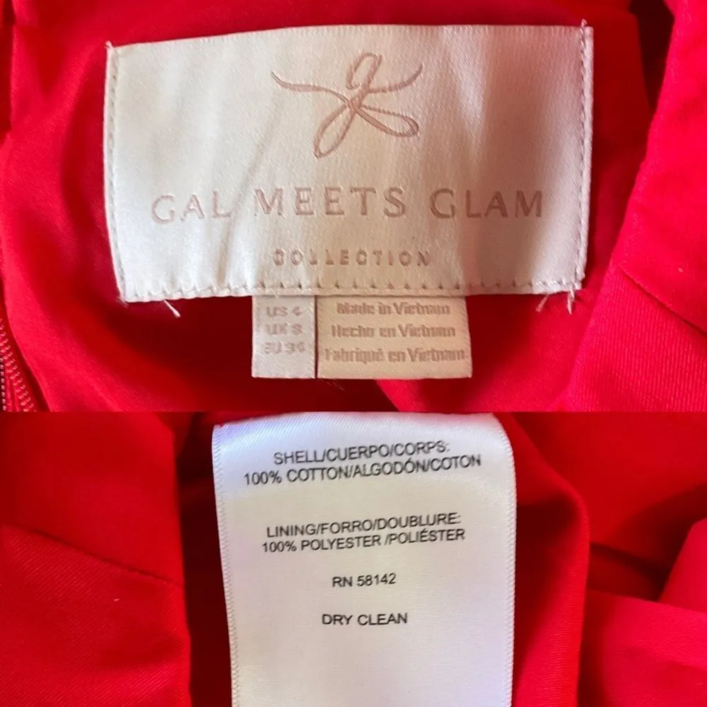 Gal Meets Glam Red Camille Short Sleeve Jumpsuit 4 NWOT - Image 8
