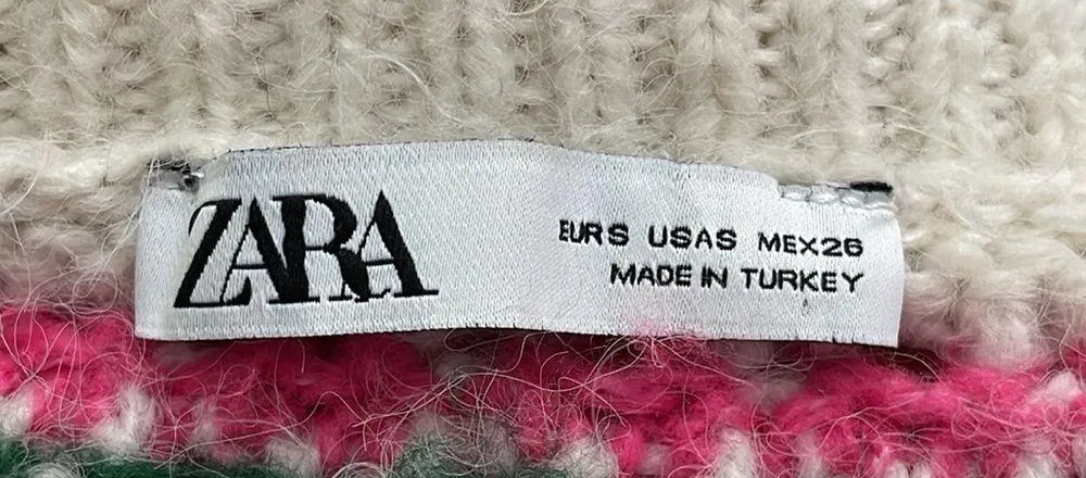 ZARA  Bloggers Favorite Rainbow Stripped Button Up Sweater - Image 4