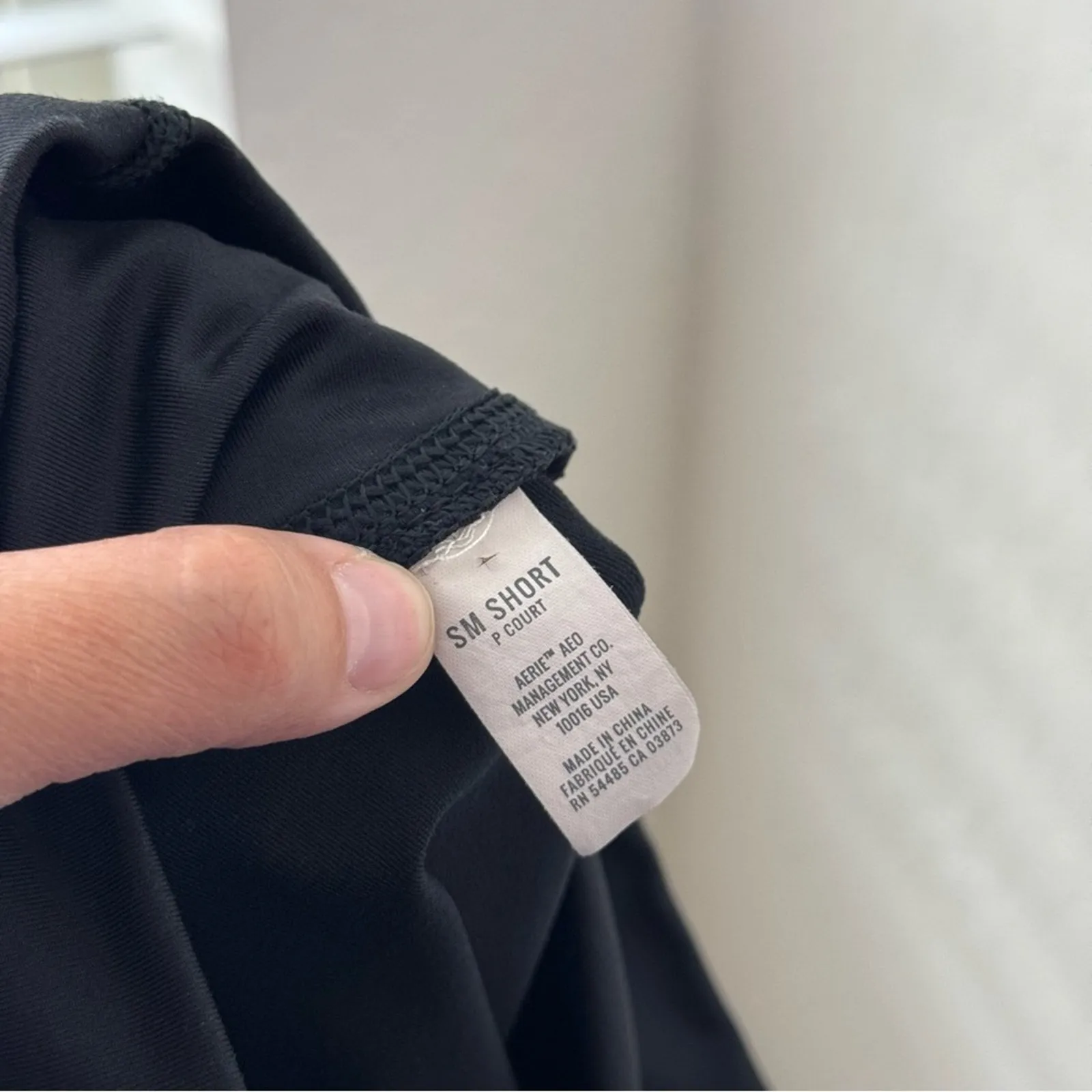 Aerie Shimmer Black Leggings Small Short - Image 11