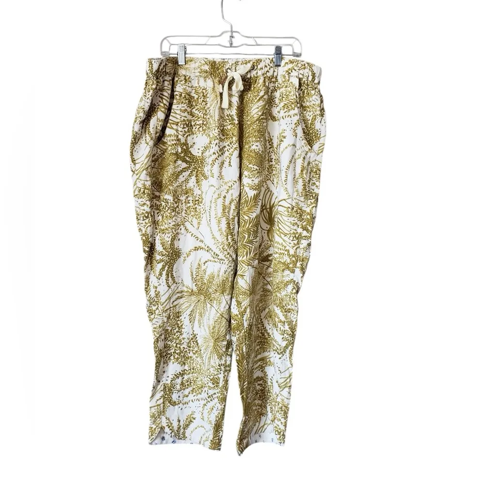 Pilcro Gold and Cream Women's Trousers New no Tags linen blend - Image 7